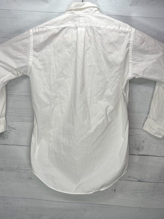 Ralph Lauren Yarmouth Shirt Mens 15-32 White Pinpoint Oxford Button Down Cotton - Picture 8 of 13